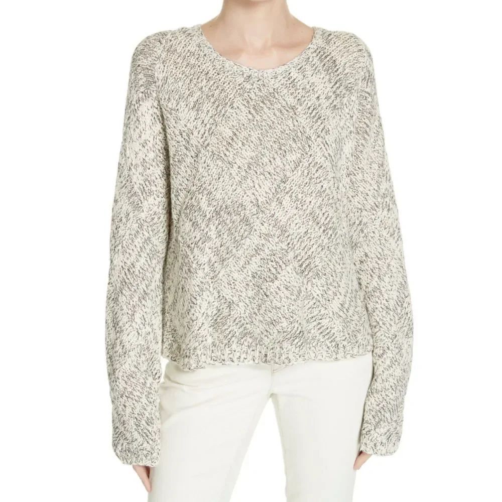 Eileen Fisher Marled Organic Sweater Slouchy Pullover Sweater Size M